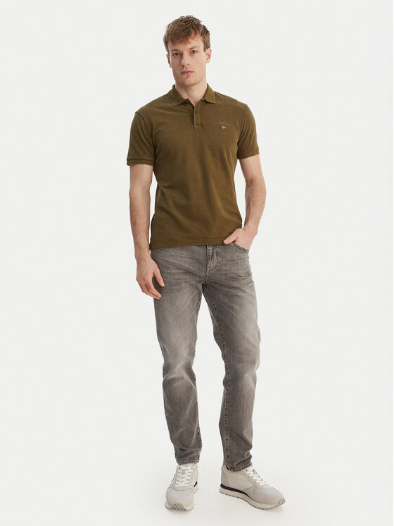 Napapijri Napapijri Poloshirt Elbas NP0A4GDL Grün Regular Fit
