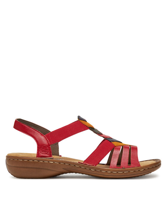 Rieker Rieker Sandali 60804-33 Rdeča