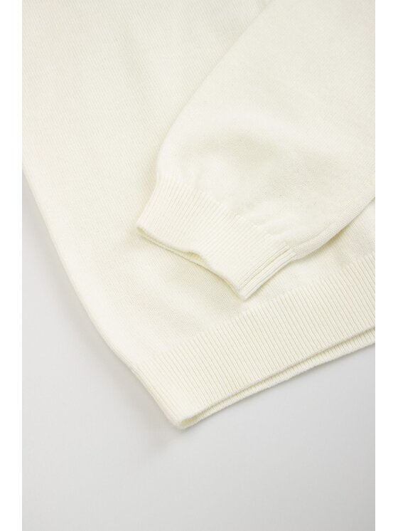 Coccodrillo Coccodrillo Sweter WC3172201EJG-001 Biały Regular Fit
