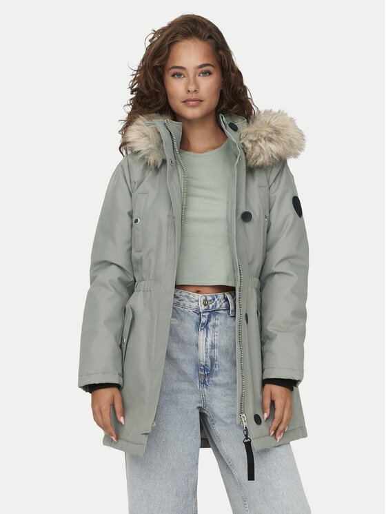 ONLY Parka Iris 15304625 Zelená Regular Fit