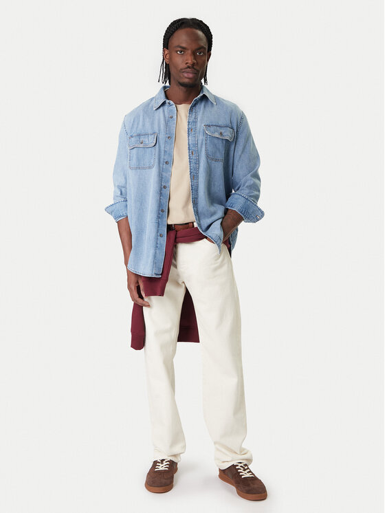 Tommy Jeans Tommy Jeans дънкова риза Western DM0DM22304 Син Relaxed Fit