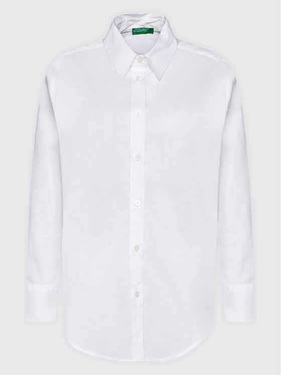 United Colors Of Benetton United Colors Of Benetton Πουκάμισο 5AWRDQ00N Λευκό Regular Fit