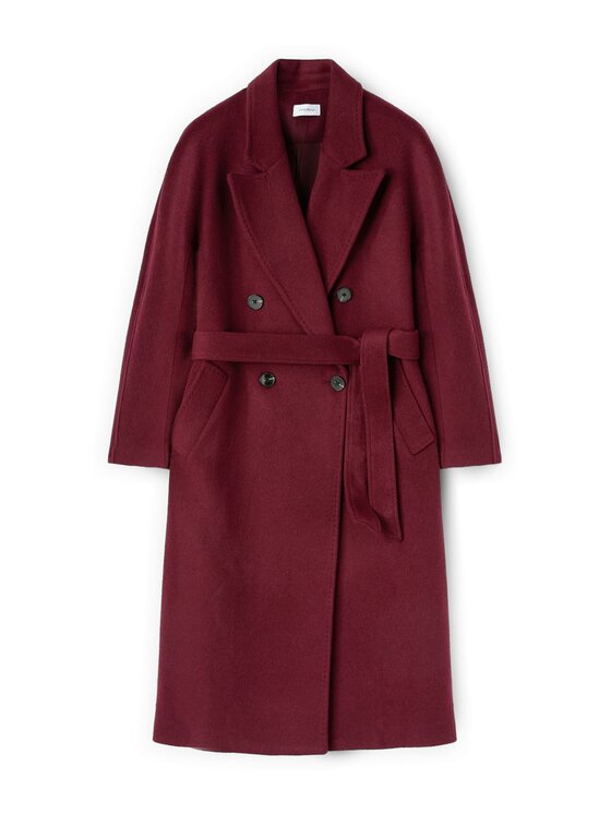 Motivi Motivi Cappotto invernale 0077W000114N036 Bordeaux Regular Fit