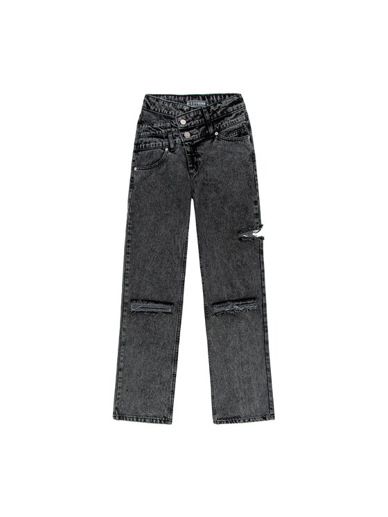 MissDenim MissDenim Jeansy Wide Leg Szary Wide Leg