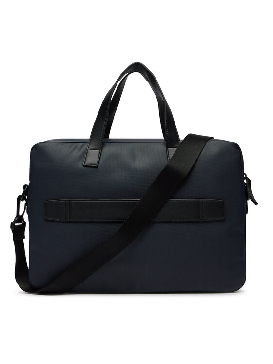 Tommy Hilfiger Tommy Hilfiger Taška na laptop Th Pique Slim Computer Bag AM0AM11784 Tmavomodrá