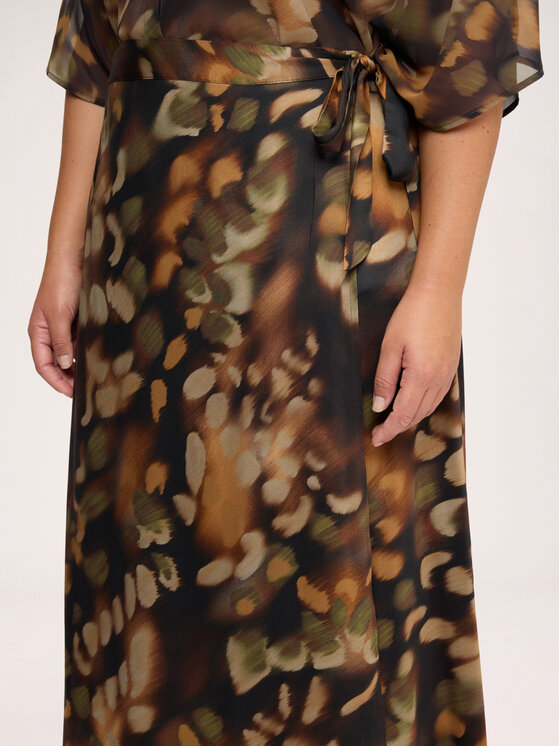 Fiorella Rubino Fiorella Rubino Spódnica midi 1031L000565N0V2 Brązowy Flared Fit
