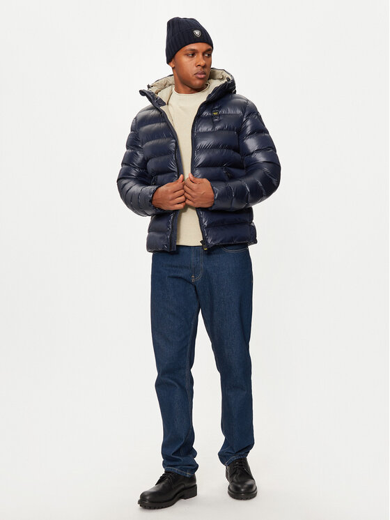 Blauer Blauer Зимно яке 24WBLUC02055 005958 Тъмносин Regular Fit