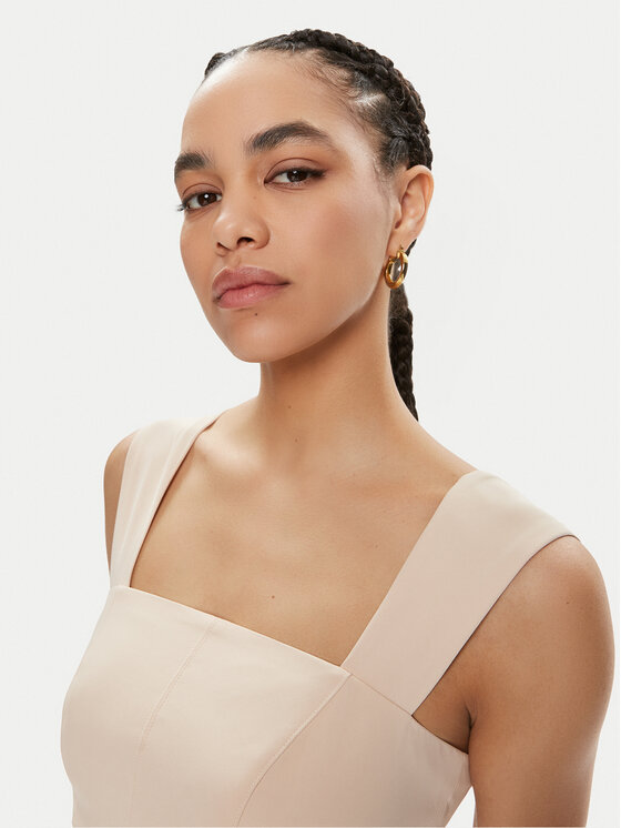 Marciano Guess Marciano Guess Коктейльна сукня Norah 4GGK44 7074A Бежевий Slim Fit