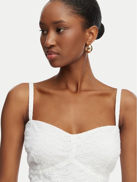 Guess Guess Top W6GH47 W1880 Bianco Classic Fit