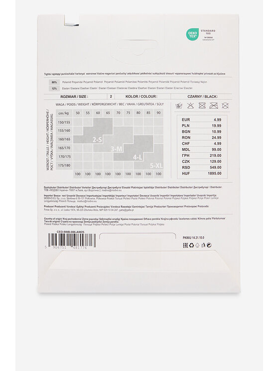 Nine West Nine West Καλσόν CEO-9WB-006-AW25 Μαύρο
