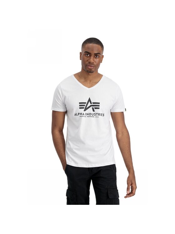 Alpha Industries Alpha Industries T-Shirt AI.106512-09 Bílá Basic Fit