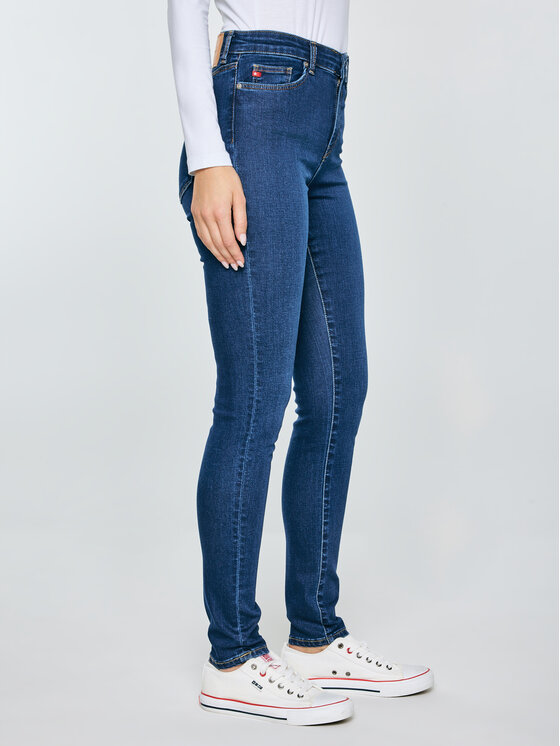 BIG STAR BIG STAR Jeansy CLARA Granatowy Skinny Fit