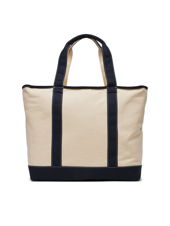 Tommy Hilfiger Tommy Hilfiger Τσάντα Th Summer Canvas Tote AW0AW17421 Μπεζ