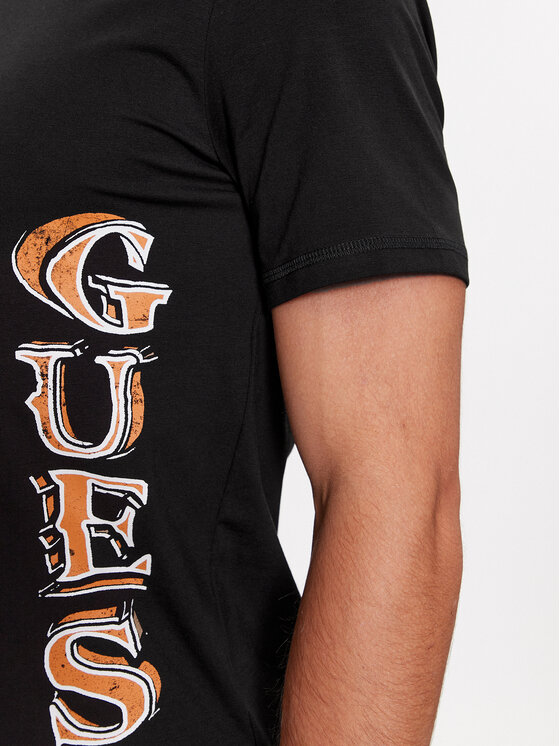 Guess Guess Тишърт M4RI30 J1314 Черен Slim Fit