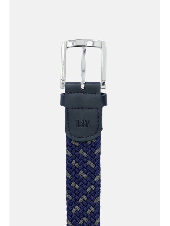 Lancerto Lancerto Pasek Męski Pleat PS090124000008 Granatowy
