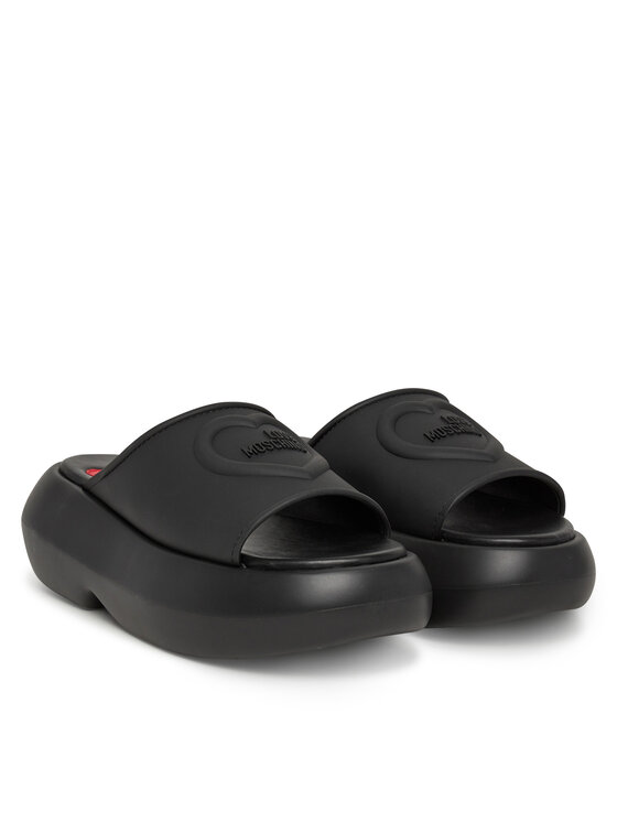 LOVE MOSCHINO LOVE MOSCHINO Klapki JA28207I0MI40000 Czarny