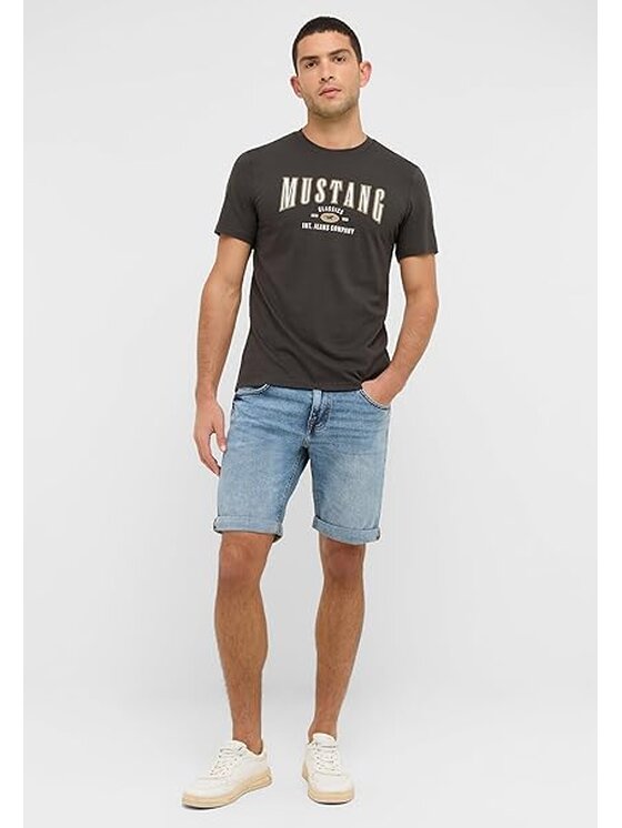 Mustang Mustang Szorty jeansowe Style Chicago Niebieski Slim Fit