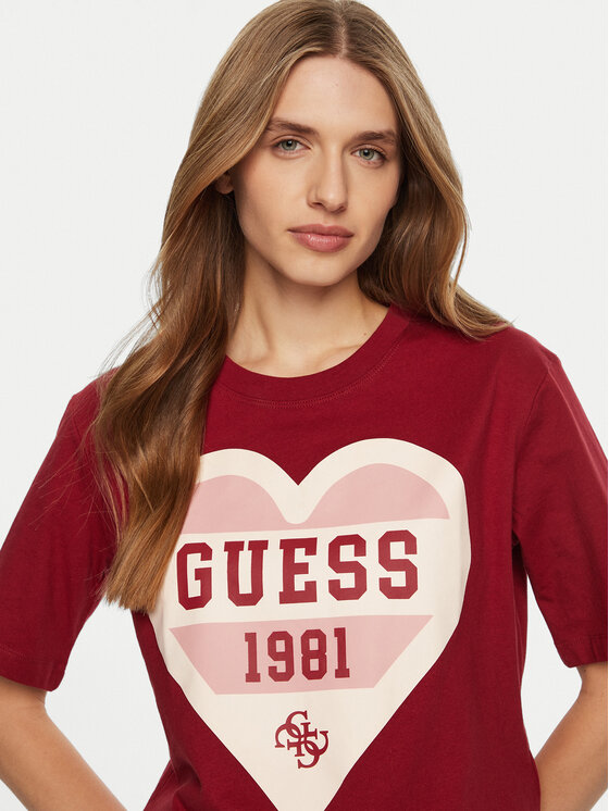 Guess Guess Marškinėliai V5RI01 I3Z14 Smėlio Regular Fit
