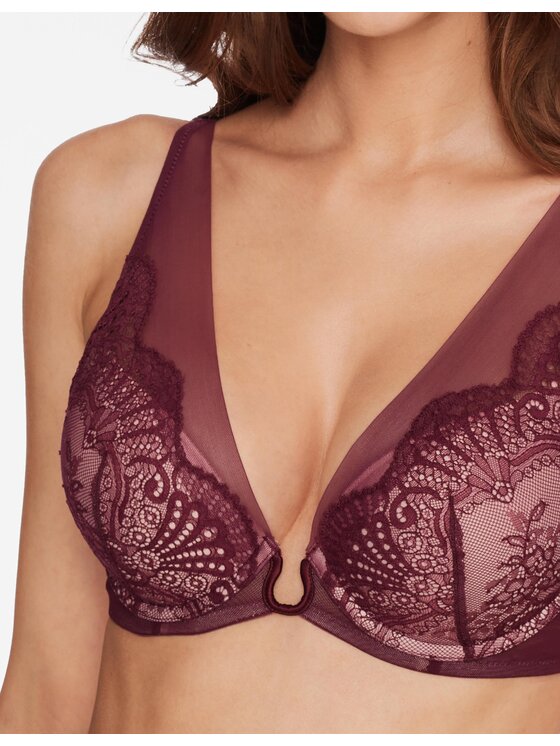 Esotiq Esotiq Biustonosz push-up 39923-93X Fioletowy