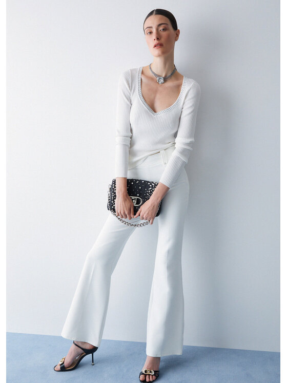 Liu Jo Liu Jo Maglione WA6074MS55N10701 Bianco Regular Fit