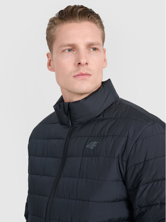 4F 4F Kurtka puchowa MIDSHOP TEXTILE Czarny Regular Fit