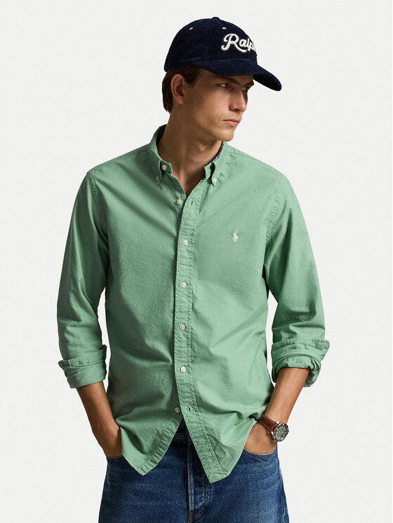 Polo Ralph Lauren Cămașă 710805564514 Verde Regular Fit