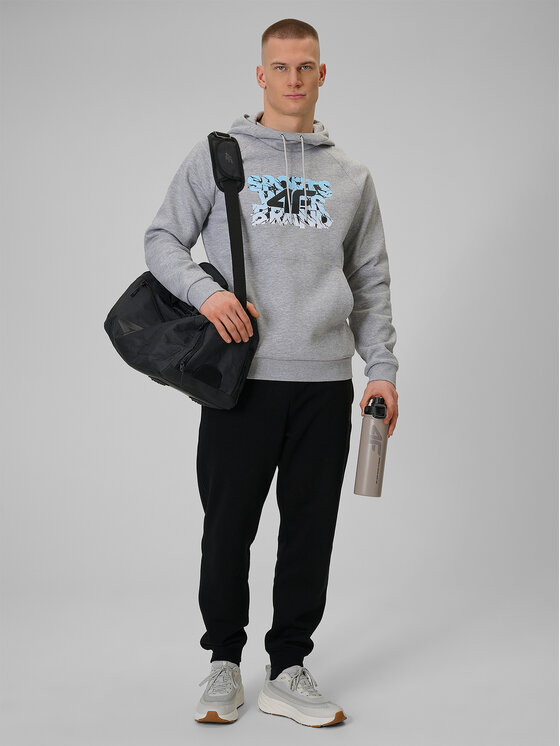 4F 4F Bluza WINTER CODE Szary jasny Regular Fit