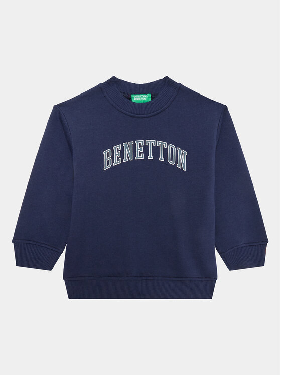 United Colors Of Benetton Bluză 3J70G10A7 Bleumarin Regular Fit