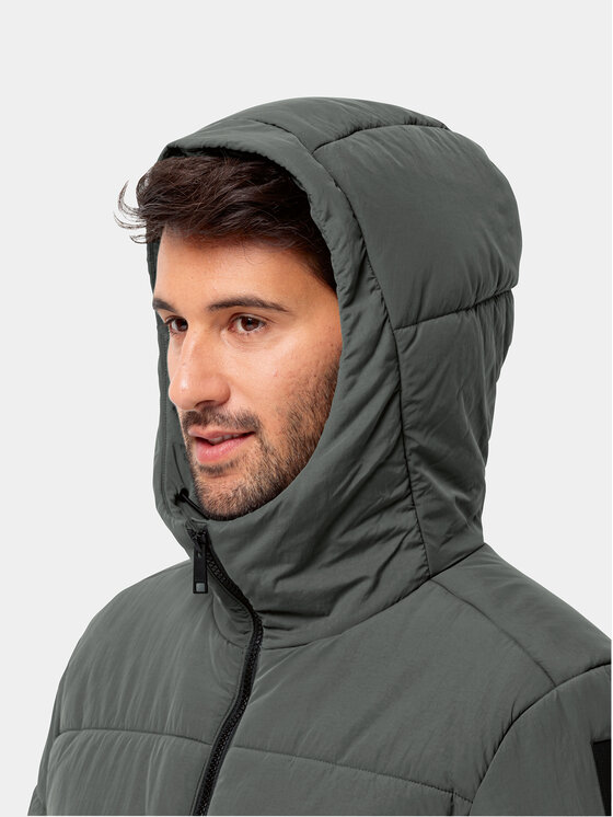 Jack Wolfskin Jack Wolfskin Žieminė striukė Karolinger Jkt 1207831 Žalia Regular Fit