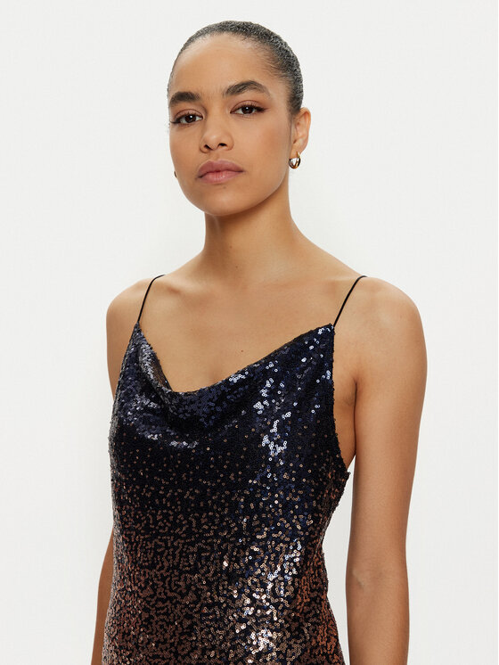 ONLY ONLY Sukienka koktajlowa Lola 15334031 Brązowy Regular Fit