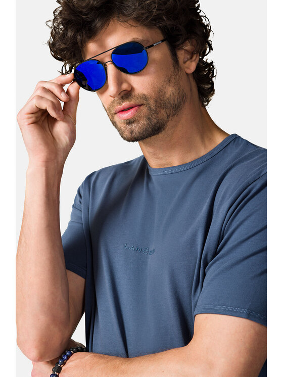 Lancerto Lancerto T-Shirt Steph TS073123000006 Niebieski Regular Fit