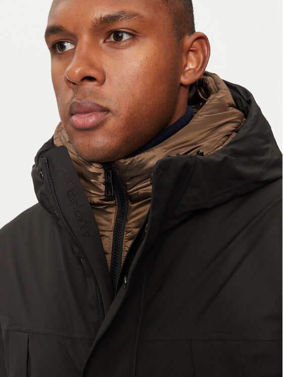Geox Veste d hiver Warrens M4621B T3149 F9000 Noir Regular Fit