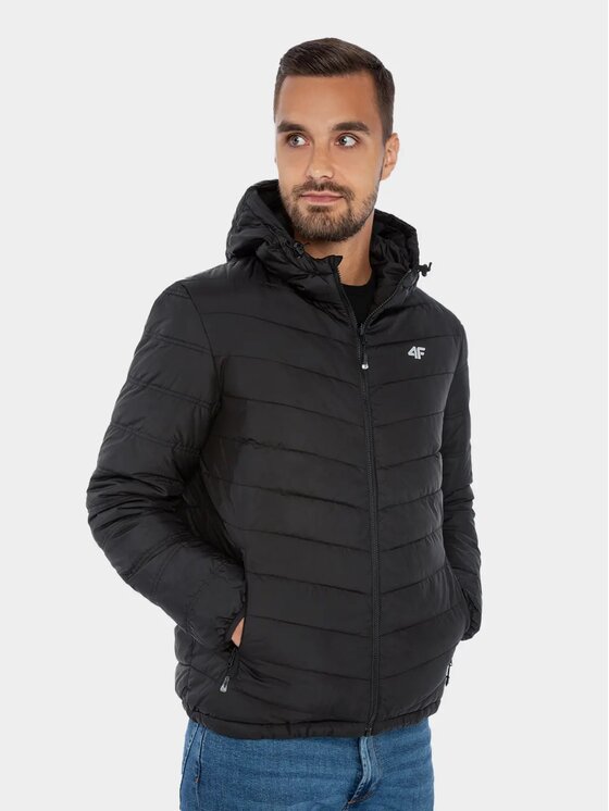 4F 4F Giubbotto piumino 4FWAW23TDJAM434-20S Nero Regular Fit