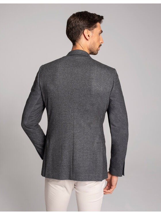Borgio Borgio Marynarka jonadi Szary Slim Fit