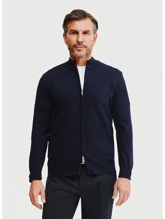 Pako Lorente Pako Lorente Sweter P25SF-2X-004 Granatowy Classic Fit