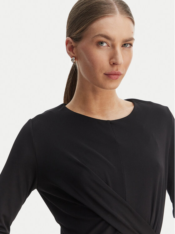 Rinascimento Rinascimento Bluză CFC0127695003 Negru Slim Fit