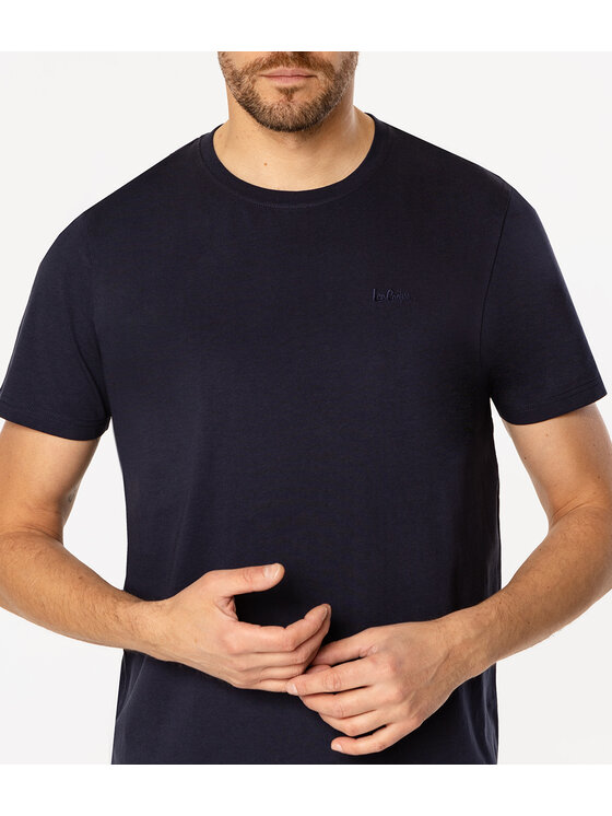 Lee Cooper Lee Cooper T-Shirt OBUTCH 875 Granatowy Regular Fit
