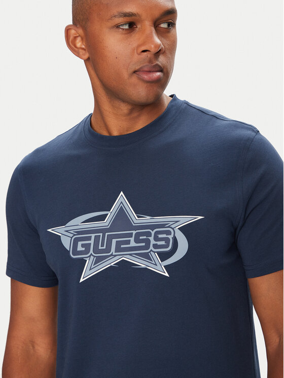 Guess Guess Tričko Z5YI02 I3Z14 Tmavomodrá Regular Fit