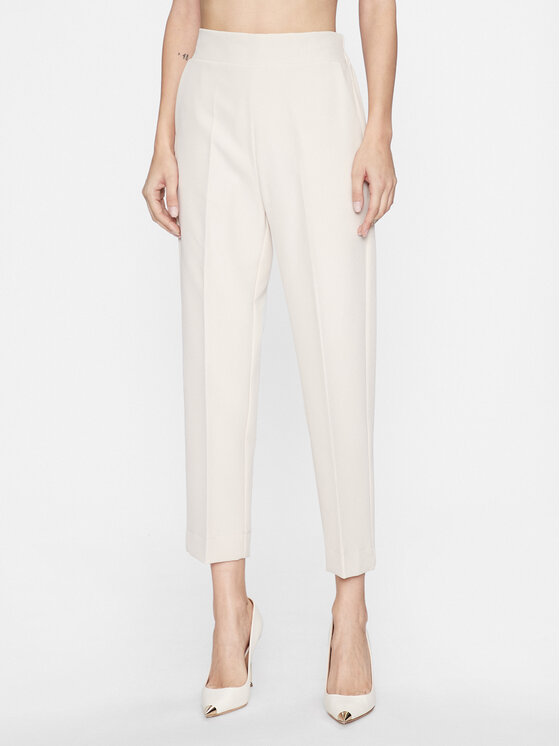 Maryley Pantaloni din material 23IB616/41LA Bej Regular Fit