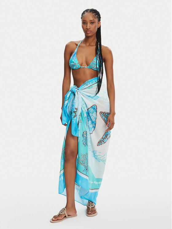 Seafolly Pareo La Mer 55421-SG Tyrkysová