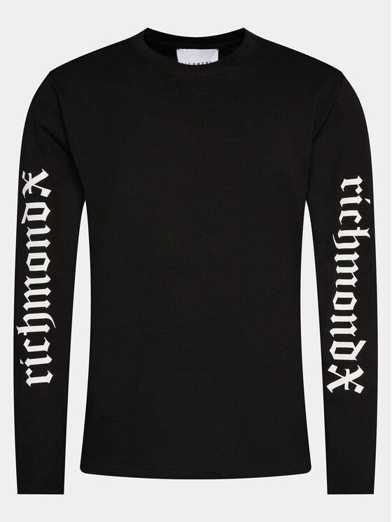 Richmond X Longsleeve krekls Hairiti UMP24139TS Melns Regular Fit