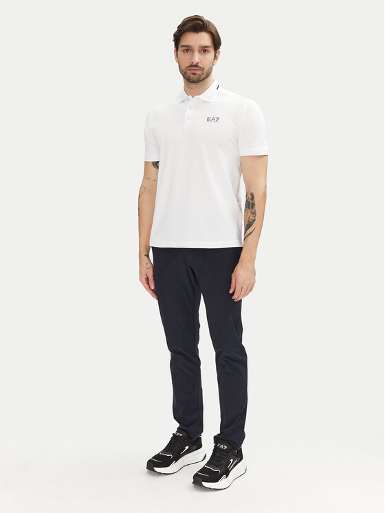 EA7 Emporio Armani EA7 Emporio Armani Polo 7M000184 AF13511 U0002 Biały Slim Fit