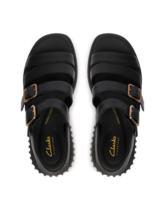 Clarks Clarks Сандали Evamar Strap 26185888 Черен