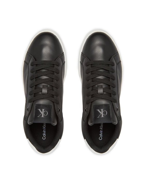 Calvin Klein Jeans Calvin Klein Jeans Sportcipők Bold Flatf Low Lace Lth YW0YW01878 Fekete