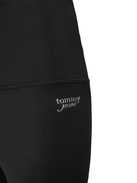 Tommy Jeans Tommy Jeans Leggings Silver Script DW0DW21830 Fekete Slim Fit