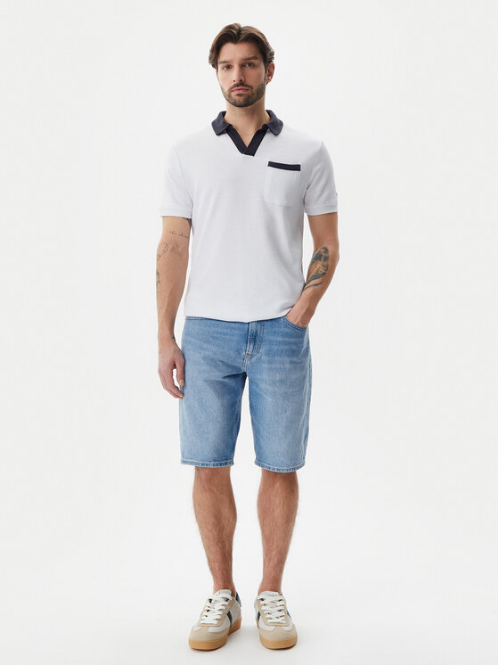 Guess Guess Polo F5GP01 KC5Y1 Biały Regular Fit