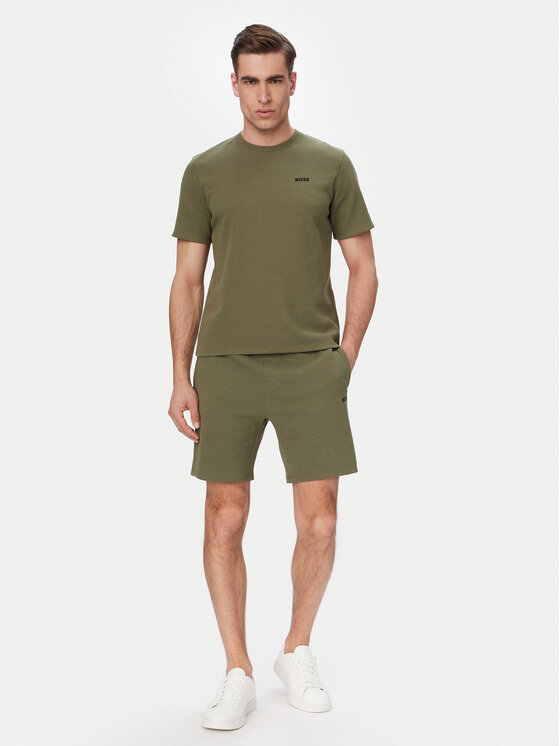 BOSS BOSS Футболка Waffle 50535891 Svetlozelena Regular Fit