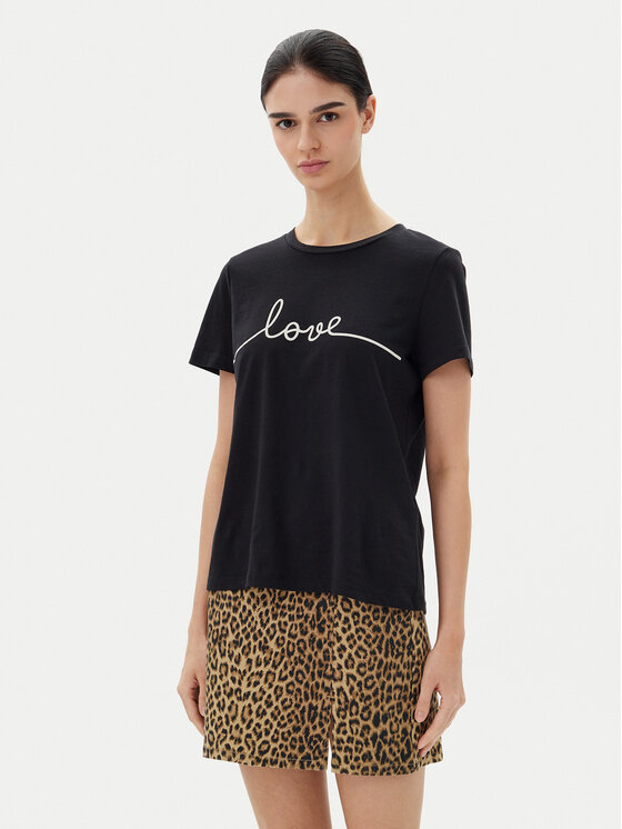 Vero Moda Vero Moda Póló Kami 10332587 Fekete Relaxed Fit