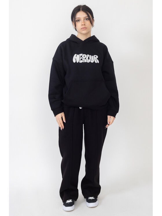 Mercur Mercur Bluza Mural Czarny Comfort Fit