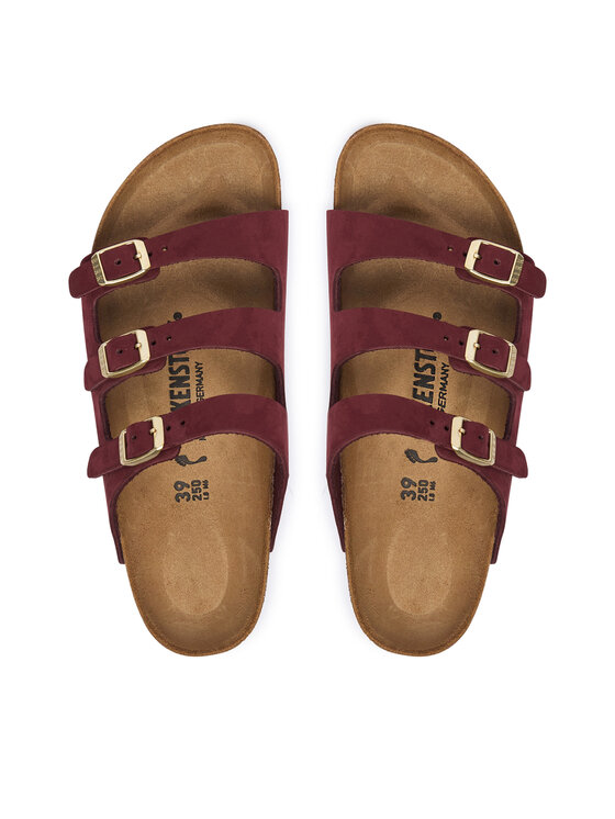 Birkenstock Birkenstock Klapki Florida 1033172 Bordowy